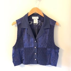 Vintage redone crop blouse
